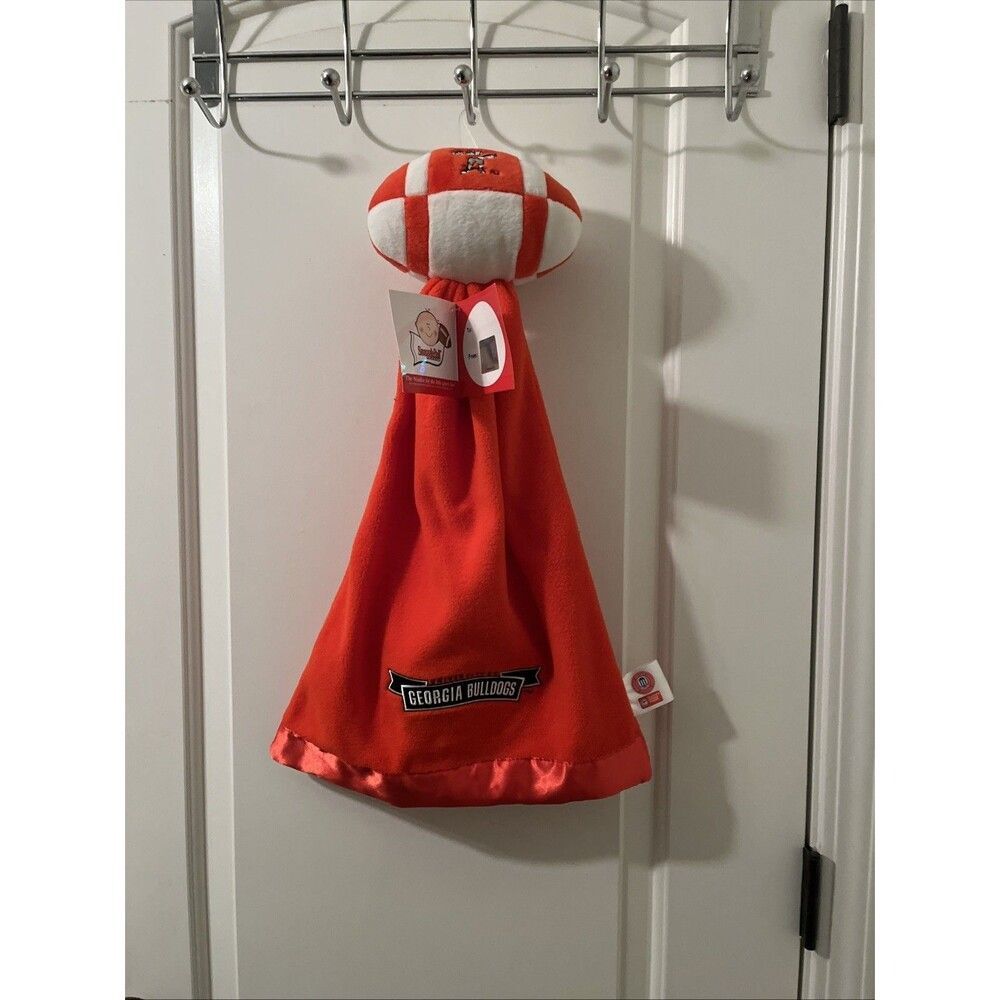 University Of Georgia Bulldogs Snuggle Ball Baby Security Blanket Plush Fleece